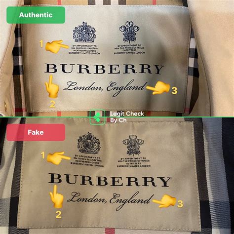 fake burberrys|authentic Burberry tag.